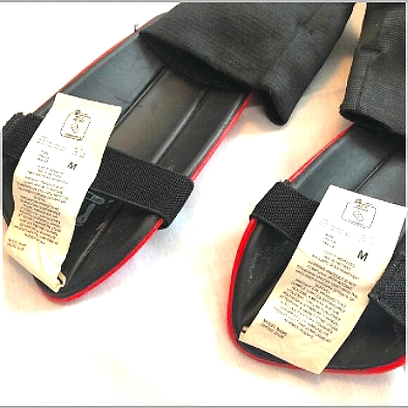 Adidas Red & Black Soccer Shin Guards (YM) - Picture 8 of 8